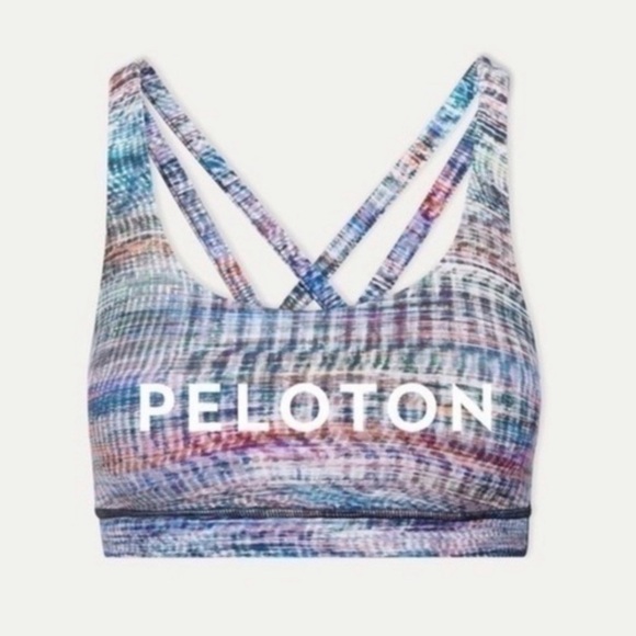 Lululemon x peleton energy bra digital oasis white multi  size 8 - Picture 7 of 8